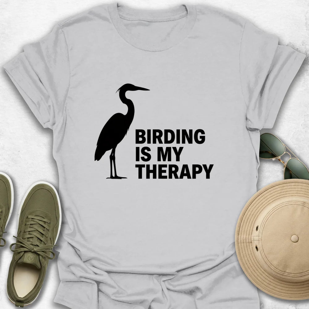 Birding Is My Therapy T-Shirt