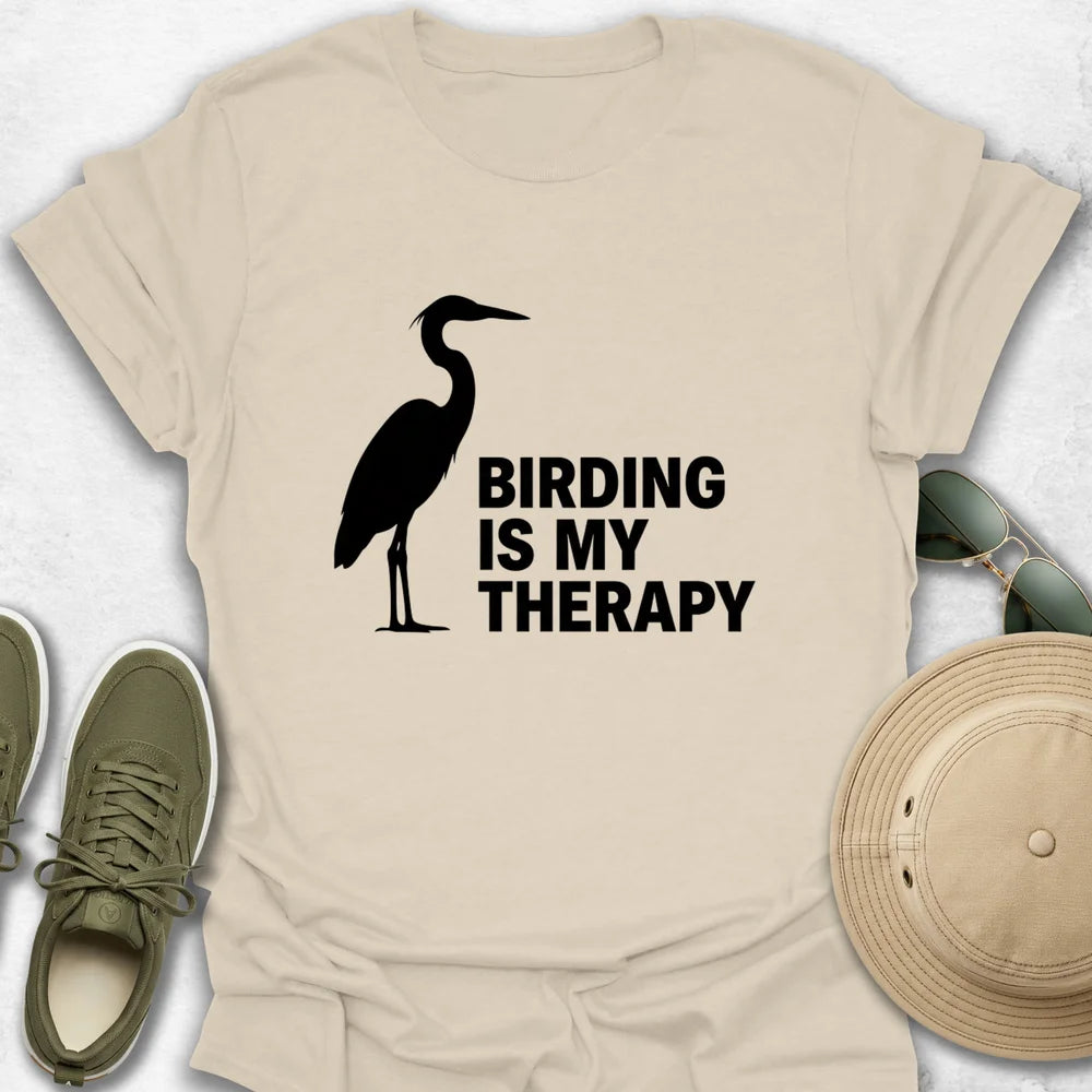 Birding Is My Therapy T-Shirt