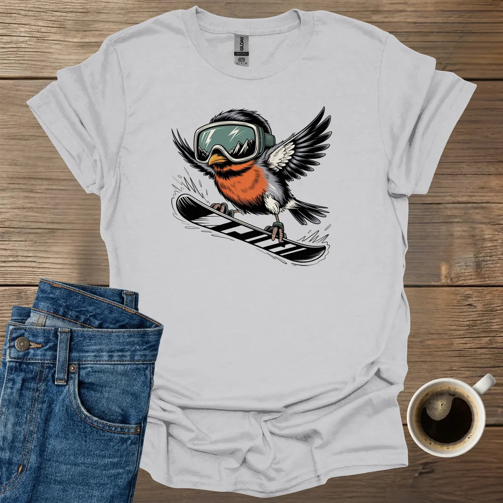 Plump Robin Snowboard T-Shirt