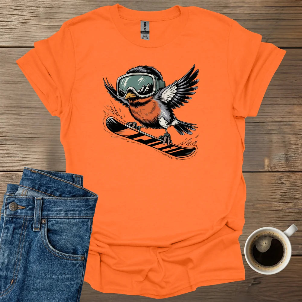 Plump Robin Snowboard T-Shirt