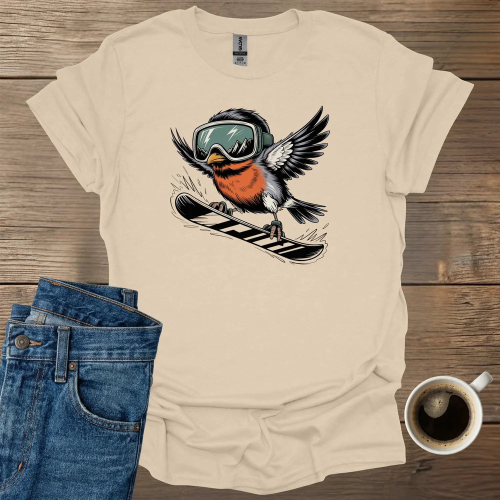Plump Robin Snowboard T-Shirt