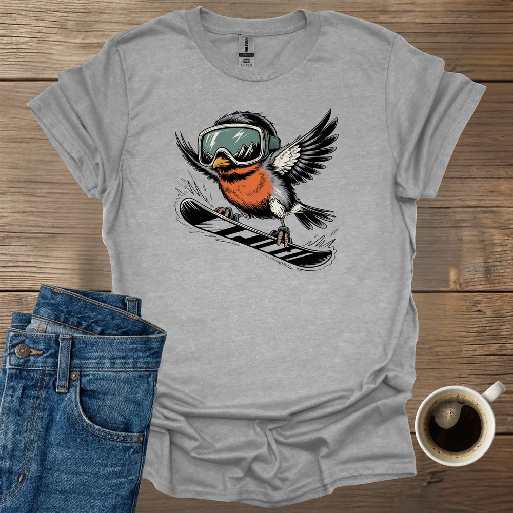 Plump Robin Snowboard T-Shirt