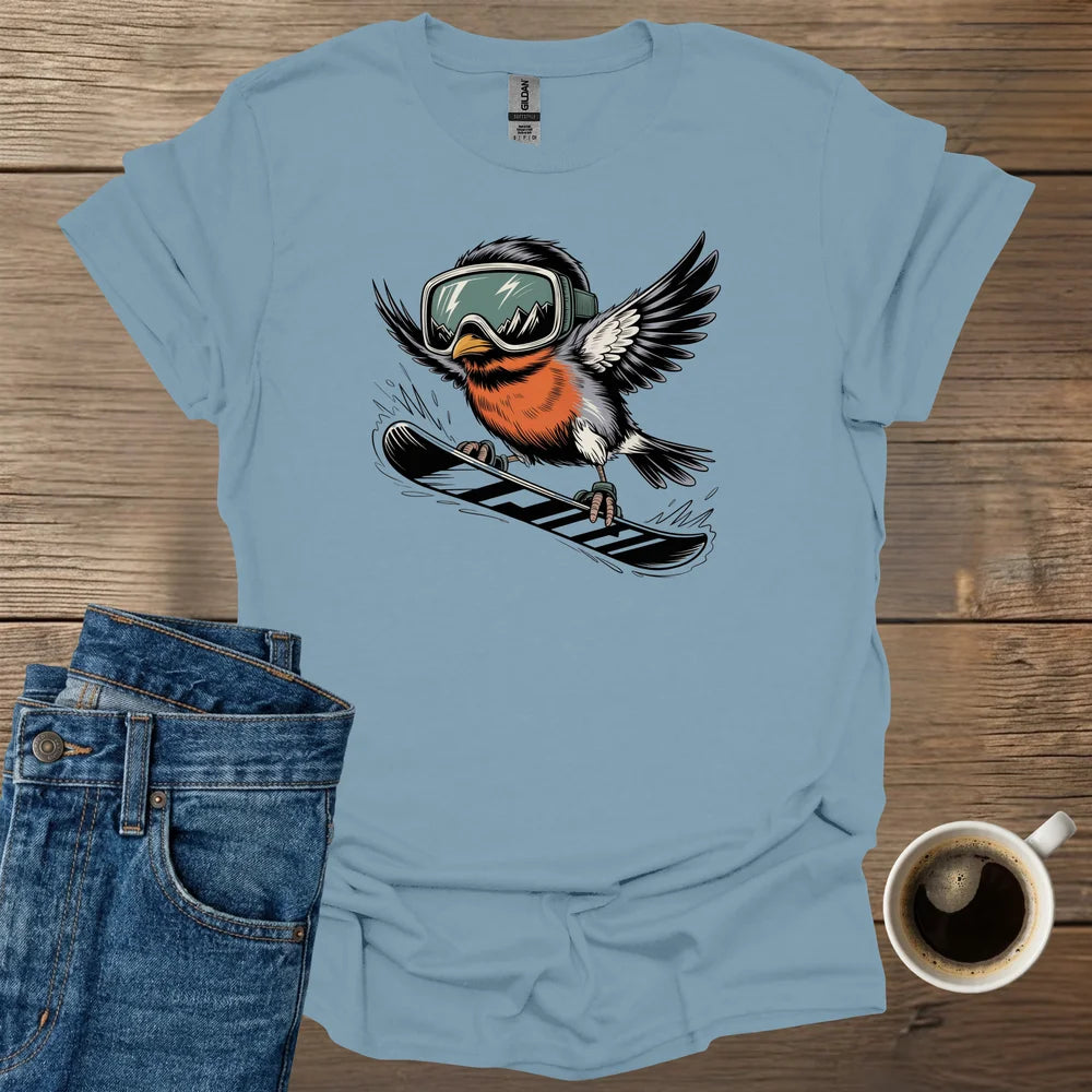 Plump Robin Snowboard T-Shirt