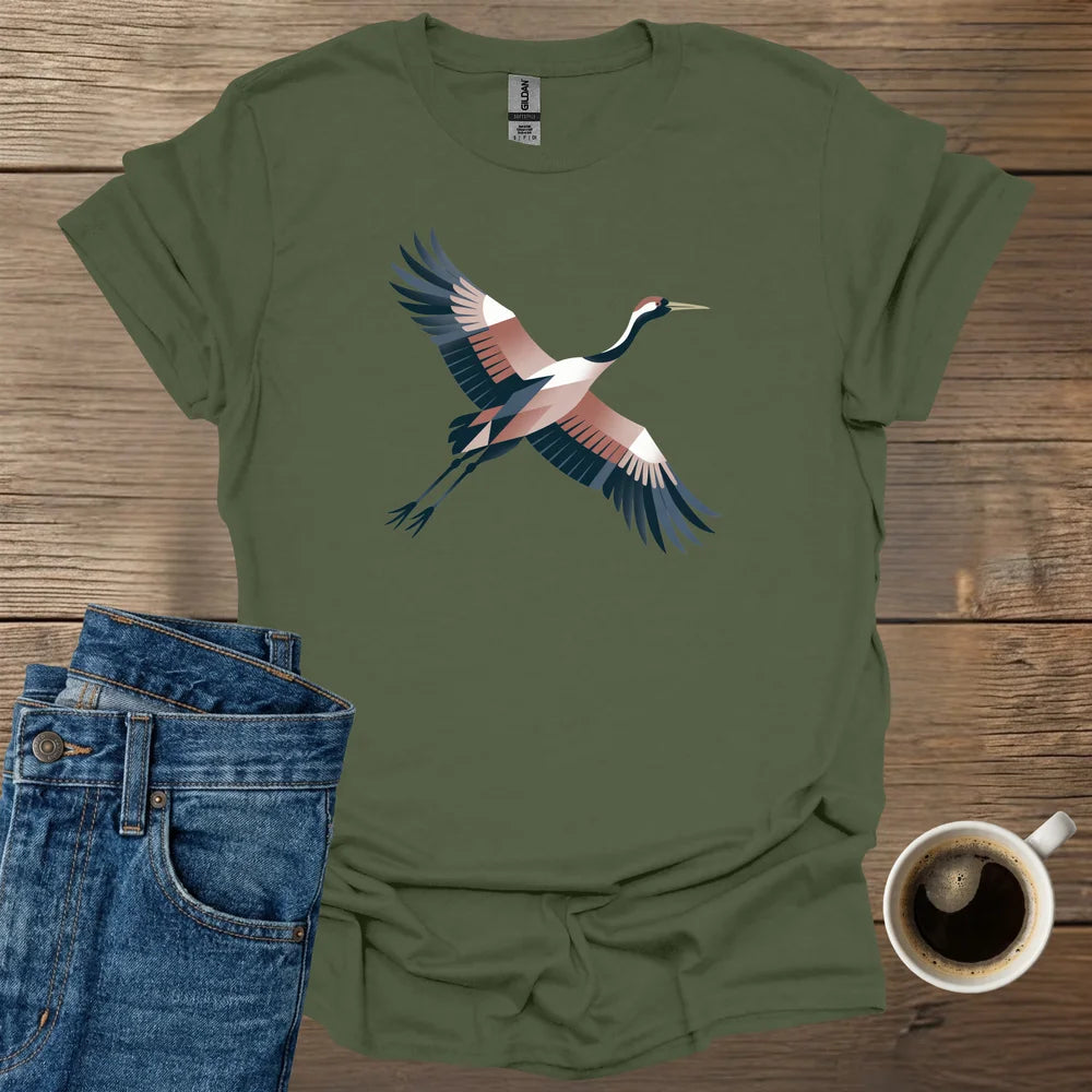 Geometric Crane T-Shirt