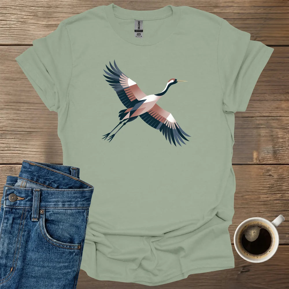 Geometric Crane T-Shirt
