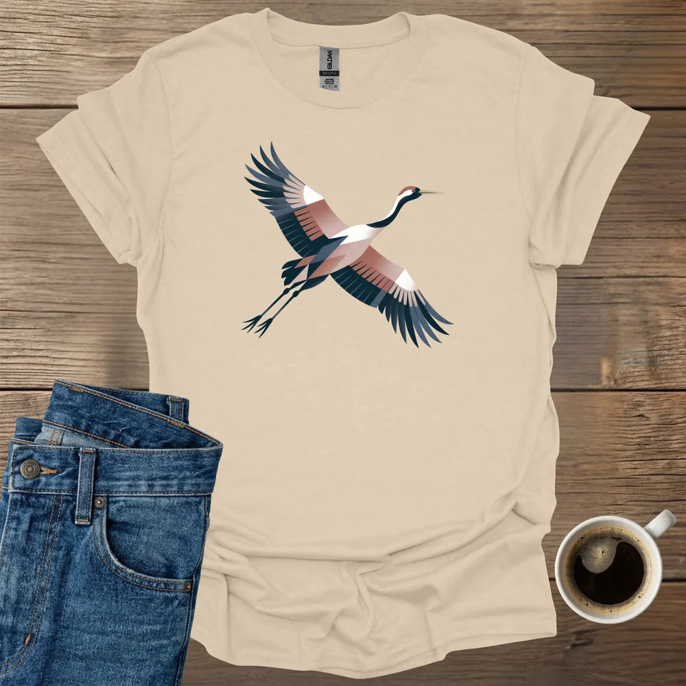 Geometric Crane T-Shirt