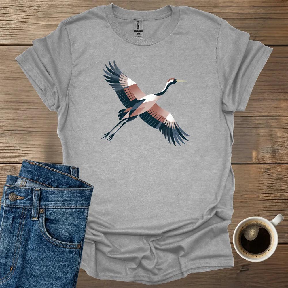 Geometric Crane T-Shirt