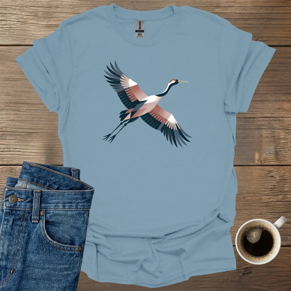 Geometric Crane T-Shirt