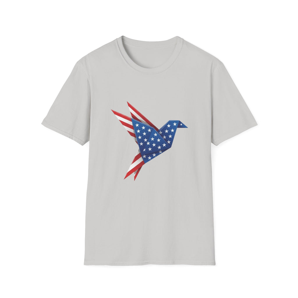 American Flag Bird Origami T-Shirt