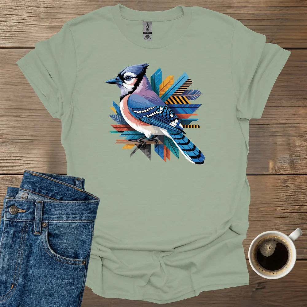 Colorfull Blue Jay T-Shirt