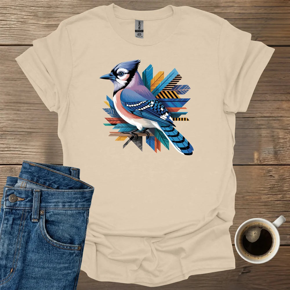 Colorfull Blue Jay T-Shirt