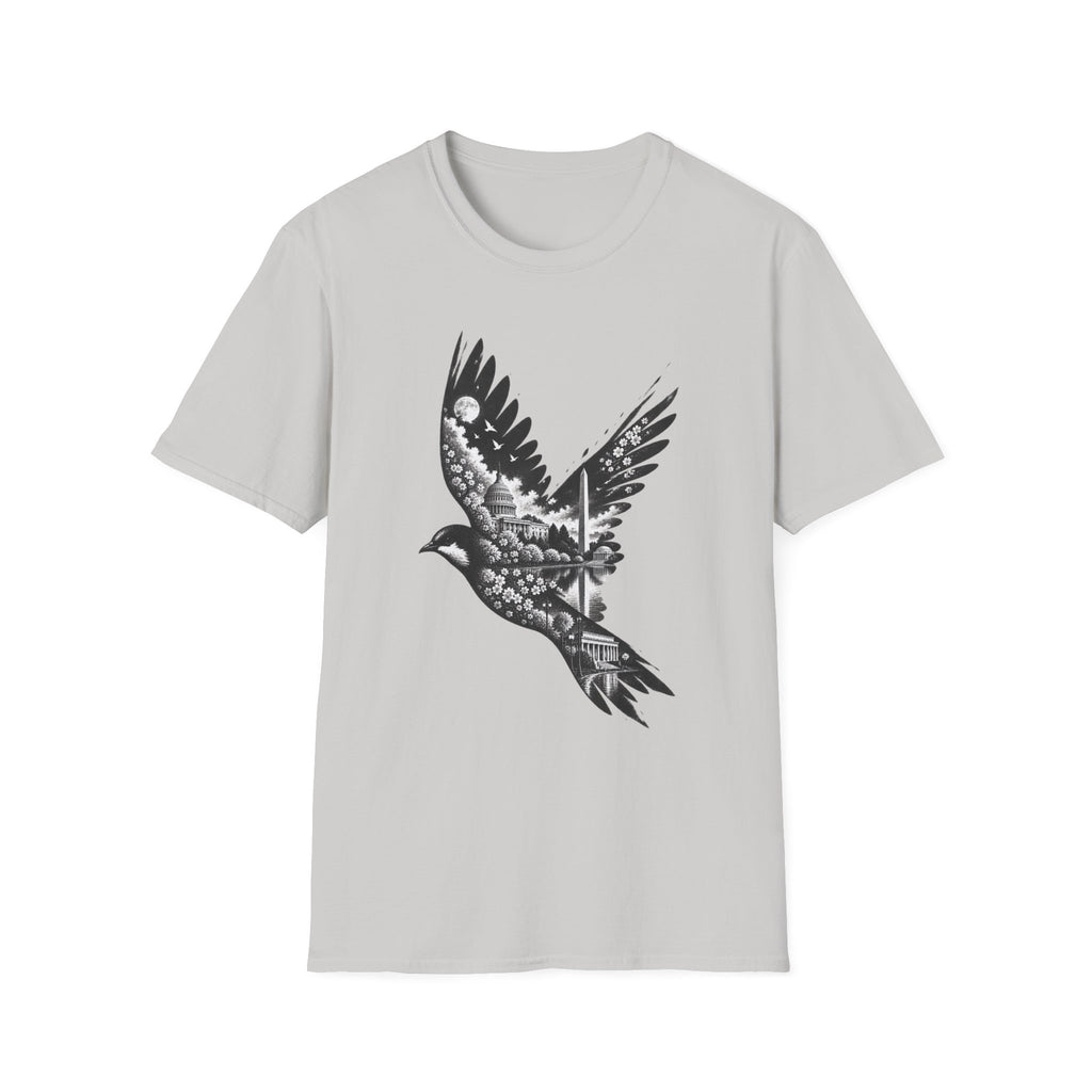 Washington Cityscape Bird in Flight T-Shirt