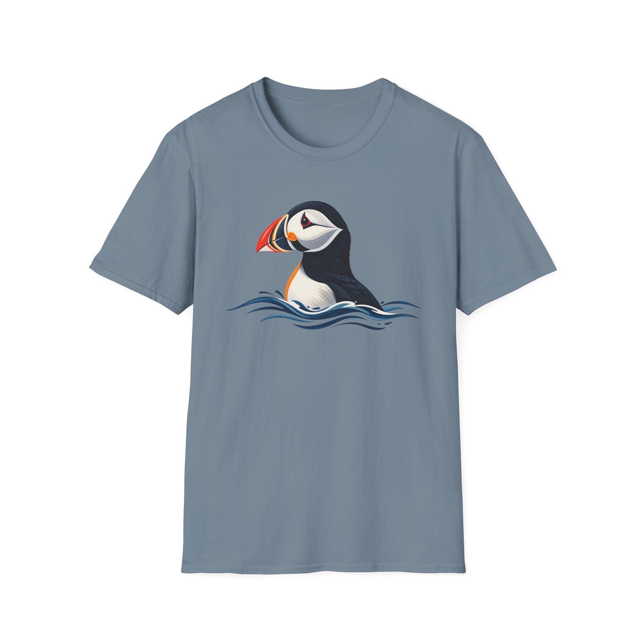 Puffin Rising Through Waves T-Shirt