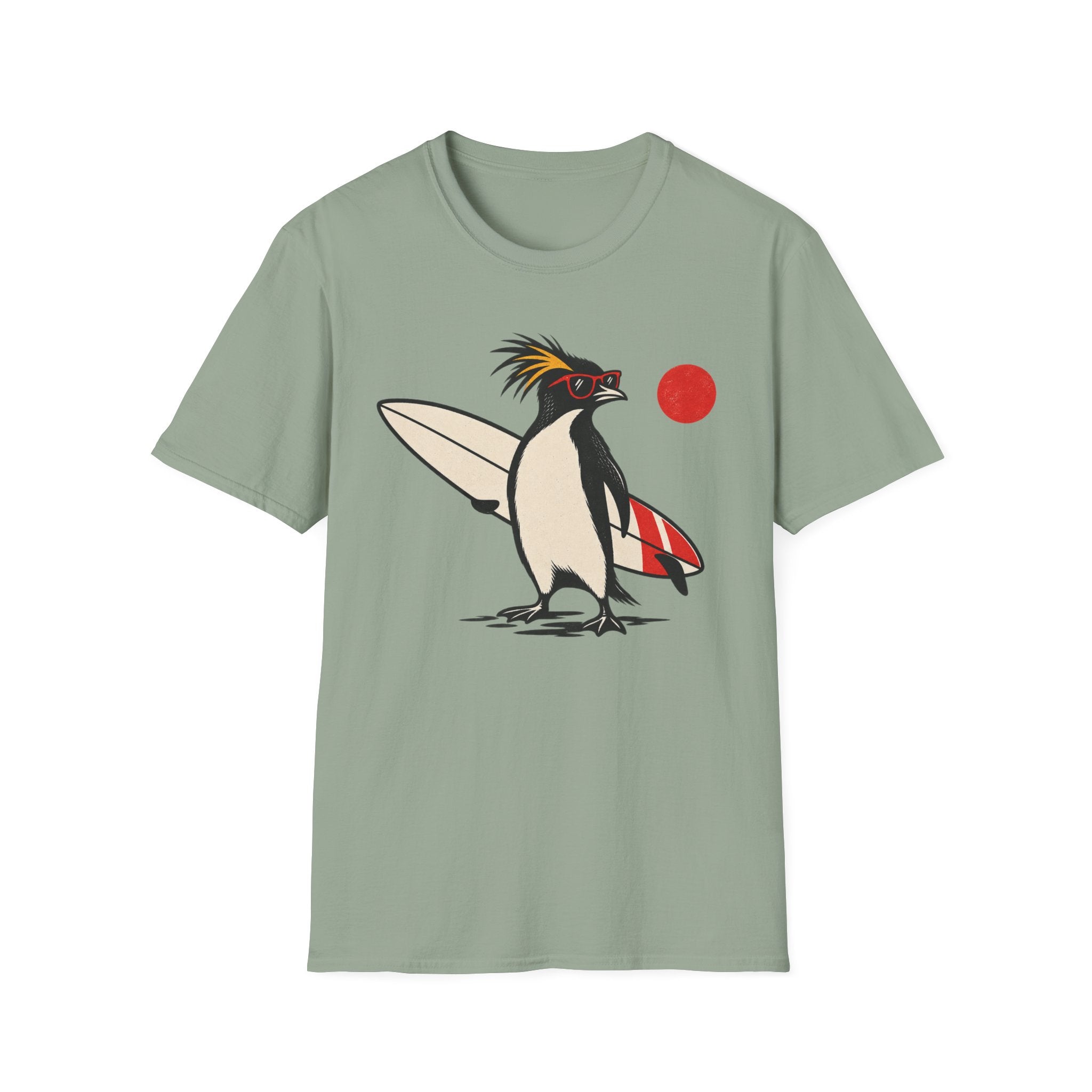 Cool Penguin Surfer T-Shirt