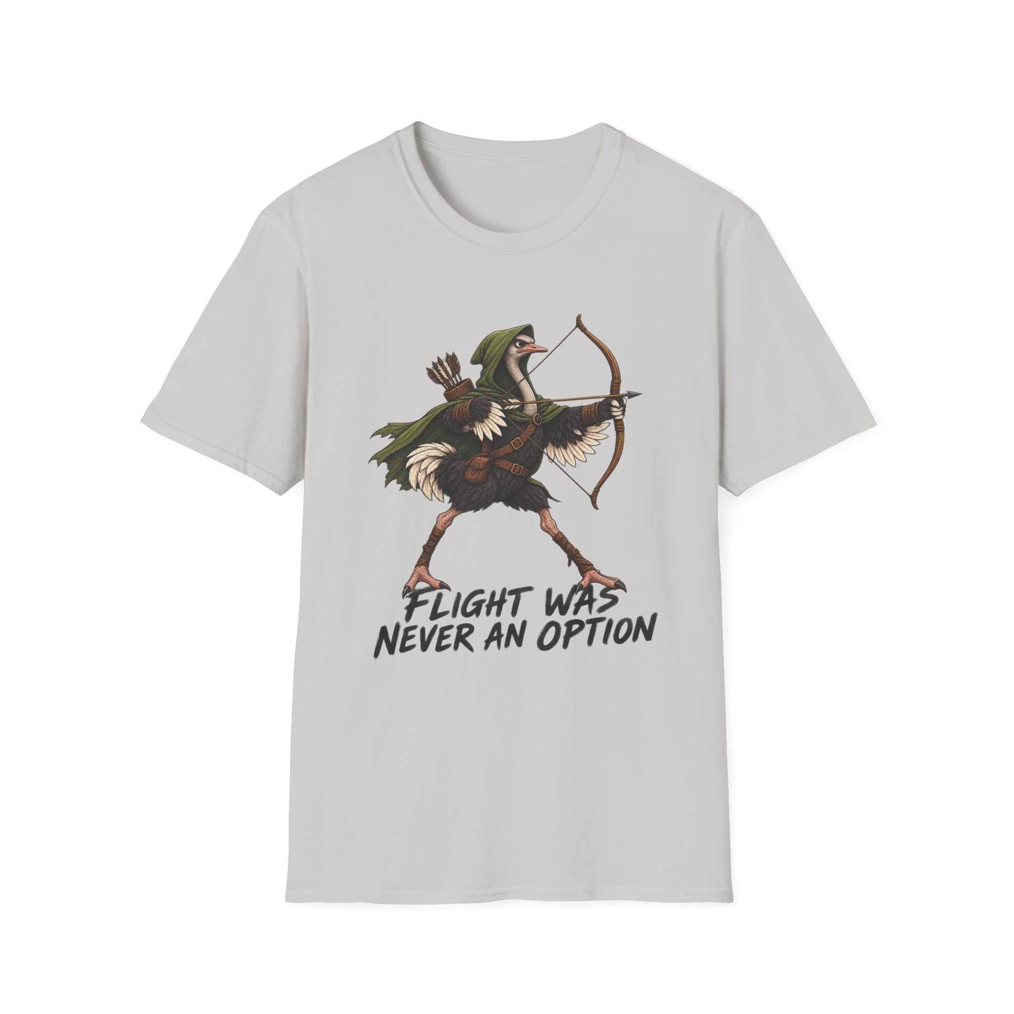 Ostrich Drawing a Longbow T-Shirt