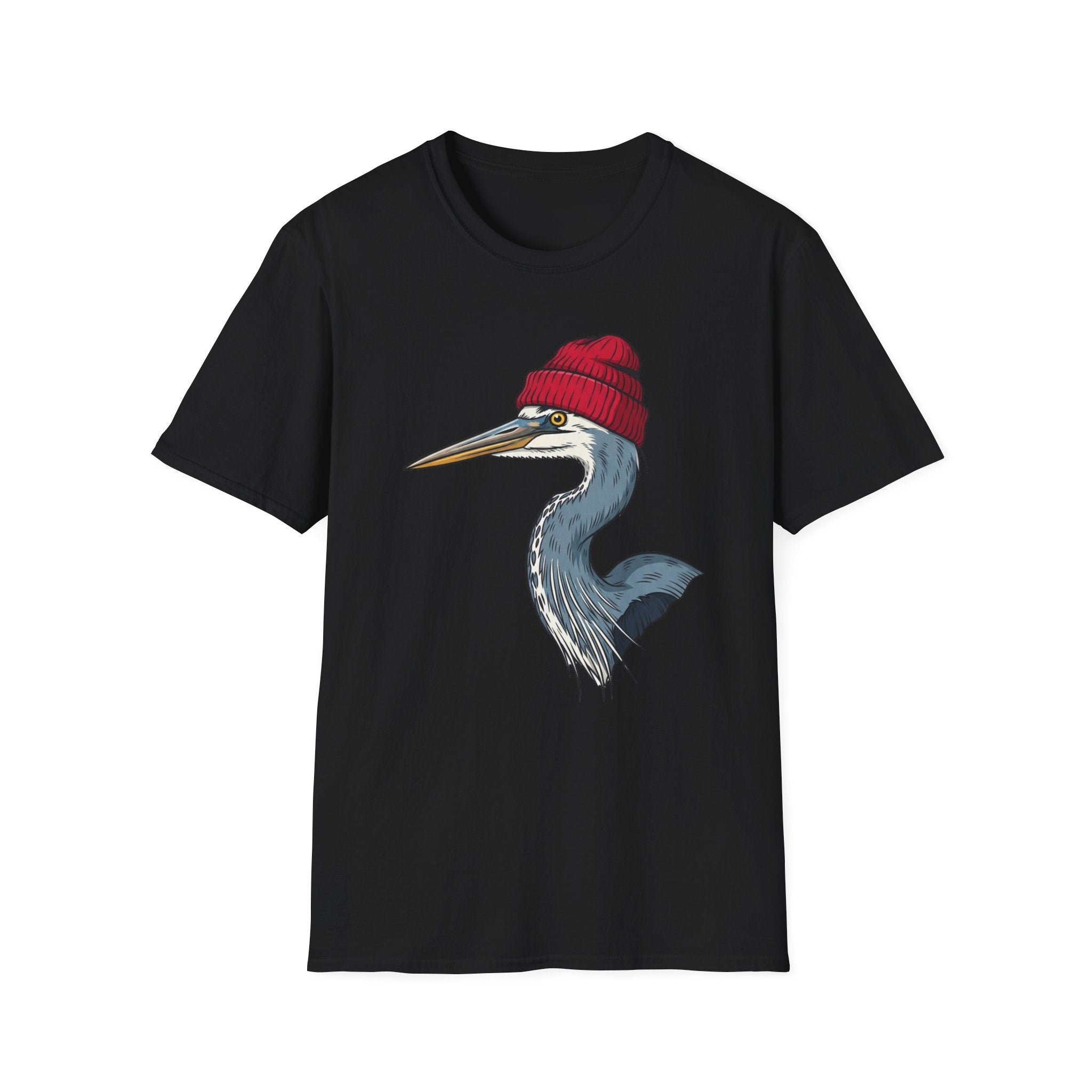Blue Heron Red Wool Hat T-Shirt