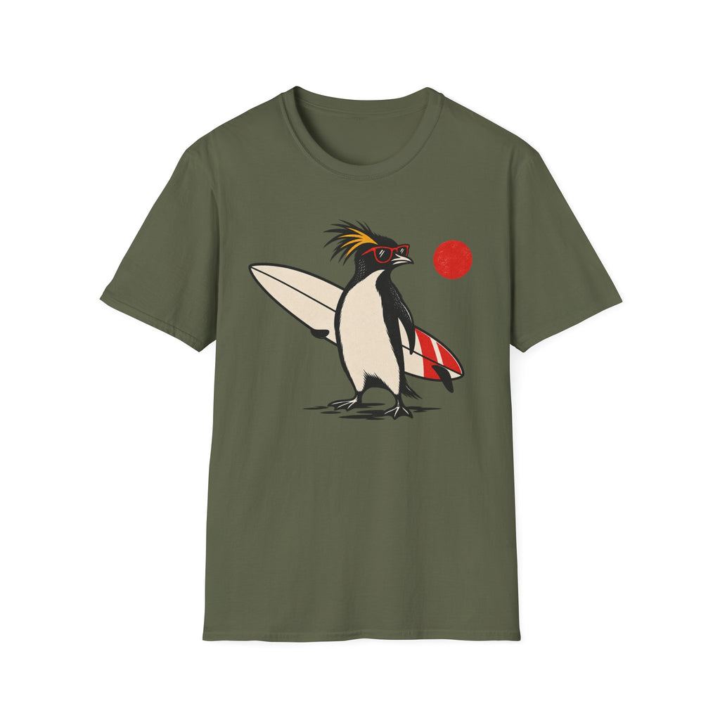 Cool Penguin Surfer T-Shirt