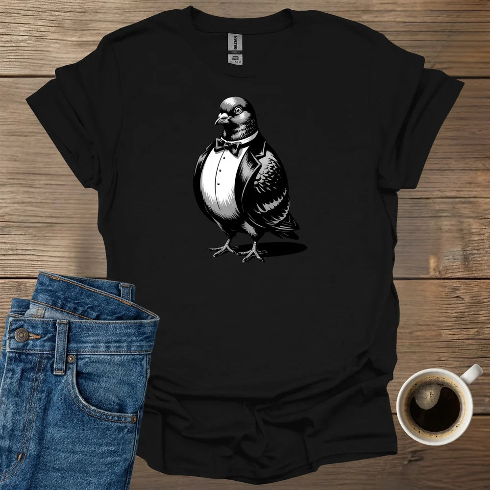 Pigeon In A Tiny Tuxedo Jacket T-Shirt