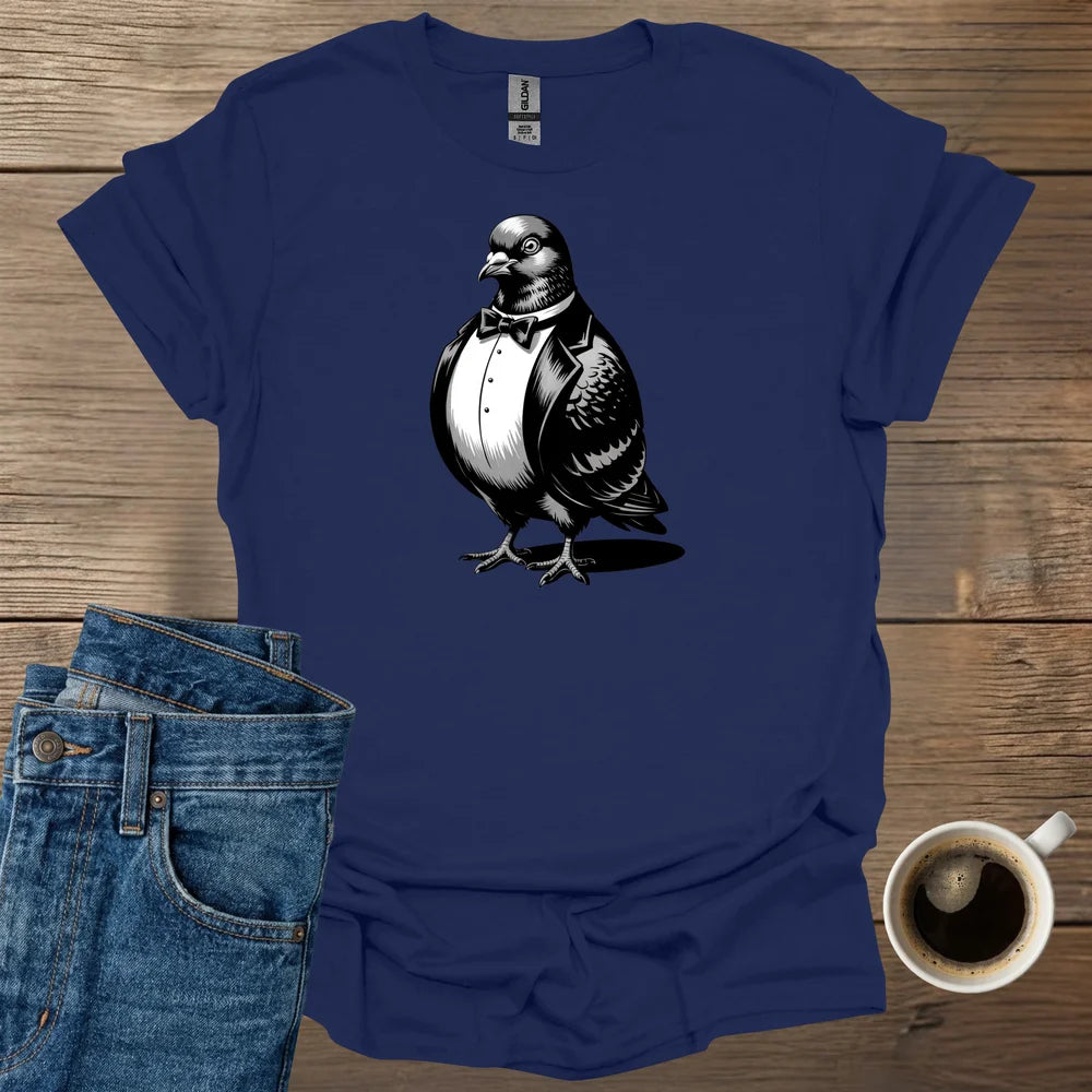 Pigeon In A Tiny Tuxedo Jacket T-Shirt