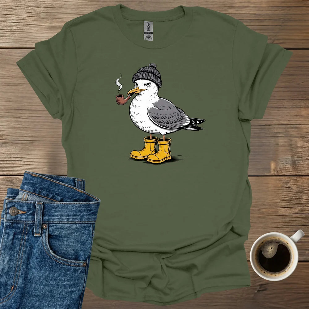 Seagull Fisherman T-Shirt