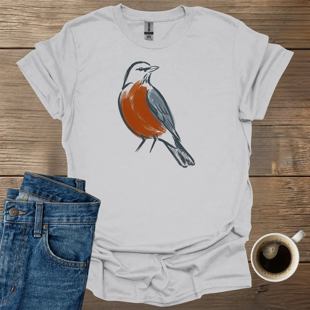 Minimalist American Robin T-Shirt