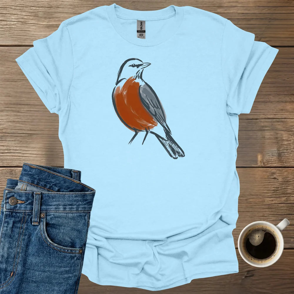 Minimalist American Robin T-Shirt