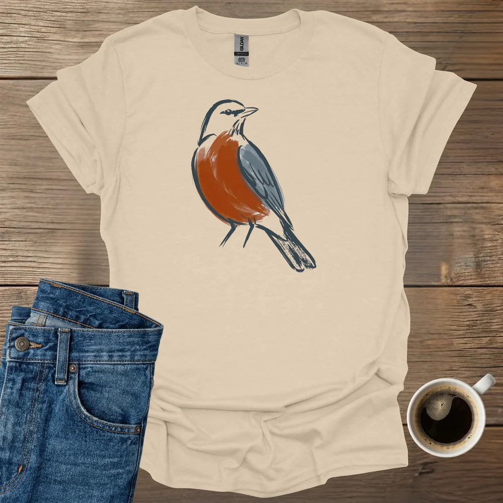 Minimalist American Robin T-Shirt