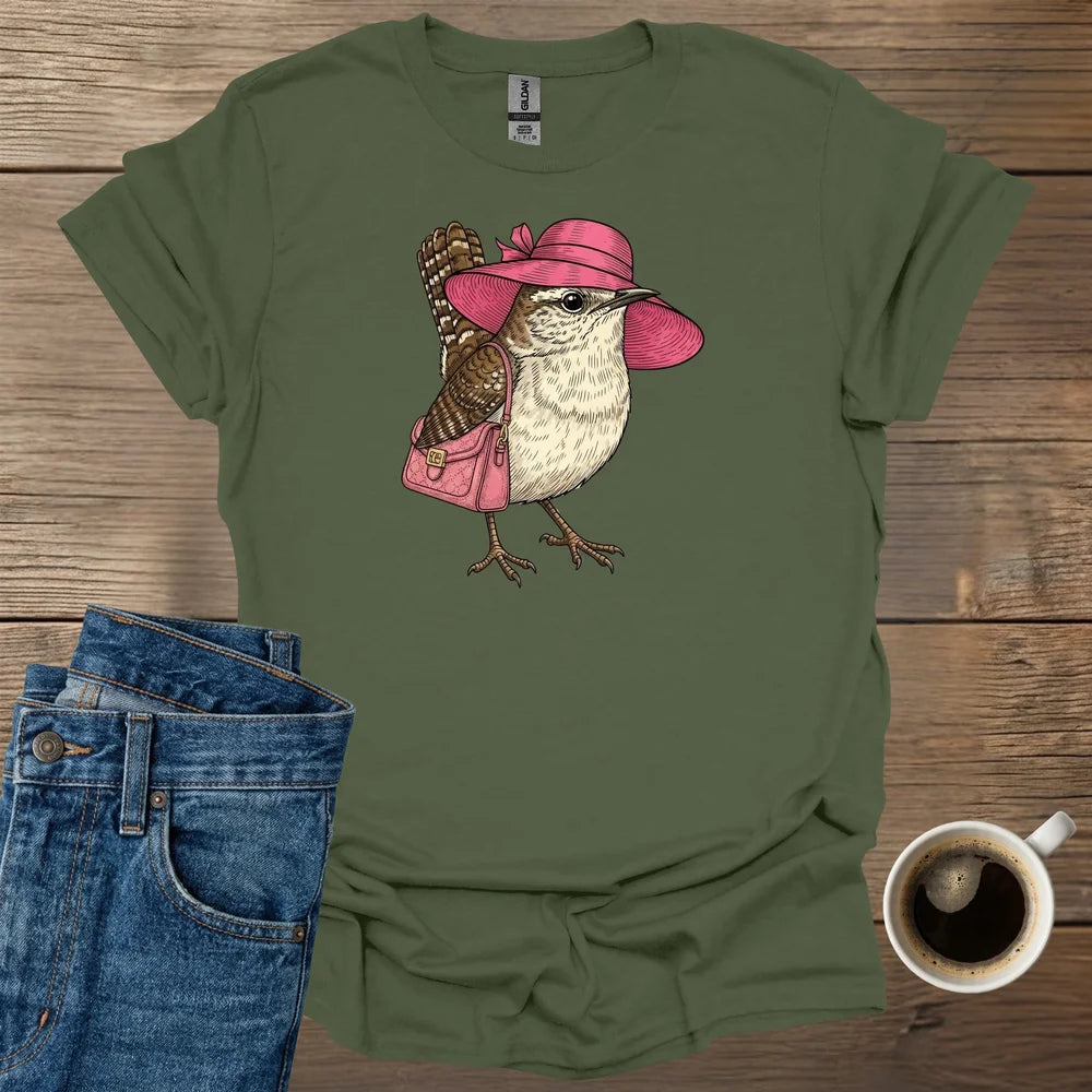 House Wren With Fancy Hat T-Shirt