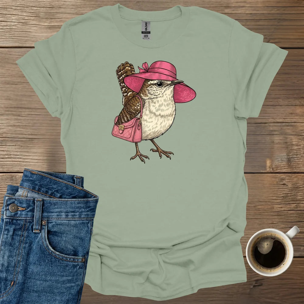 House Wren With Fancy Hat T-Shirt