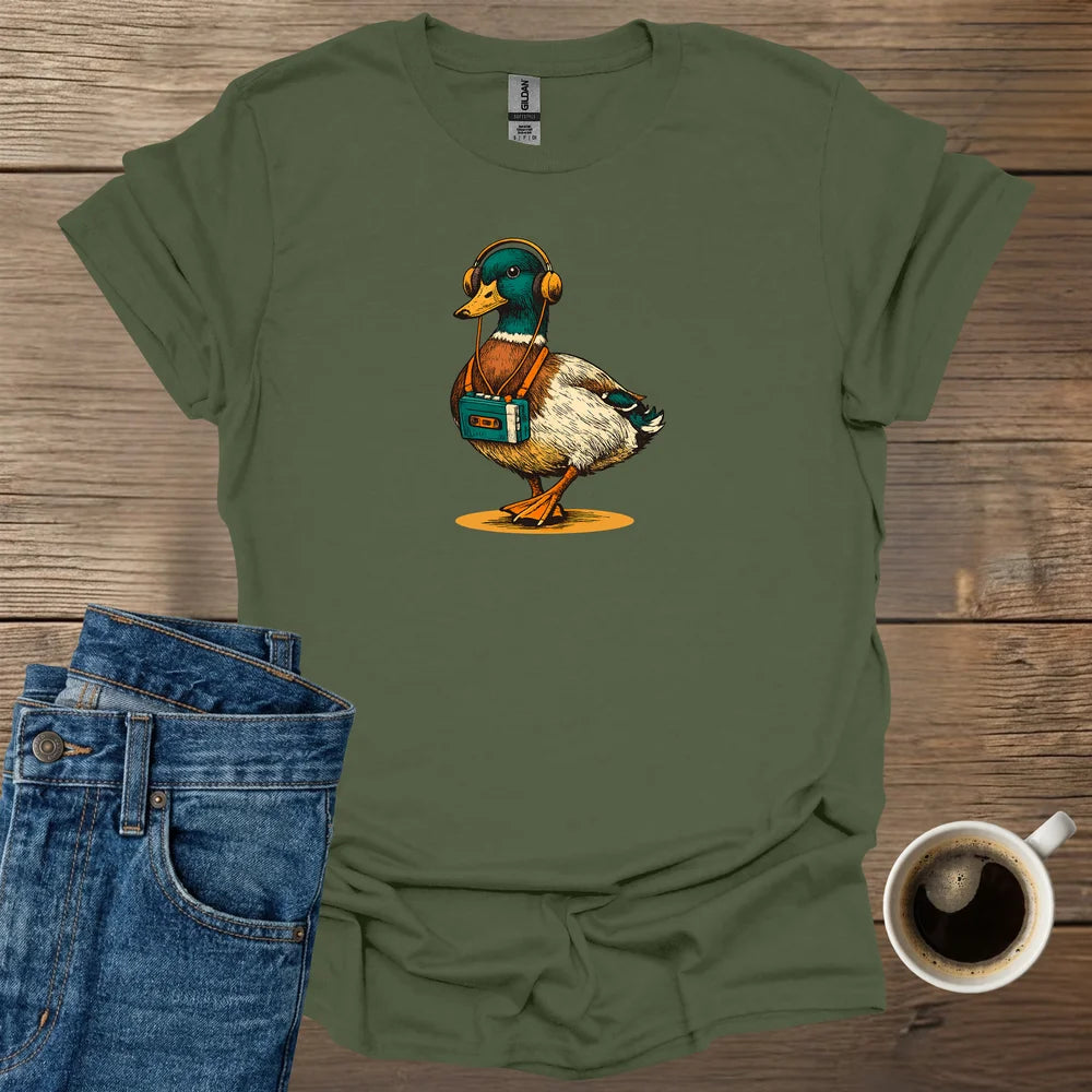 Duck with Walkman T-Shirt
