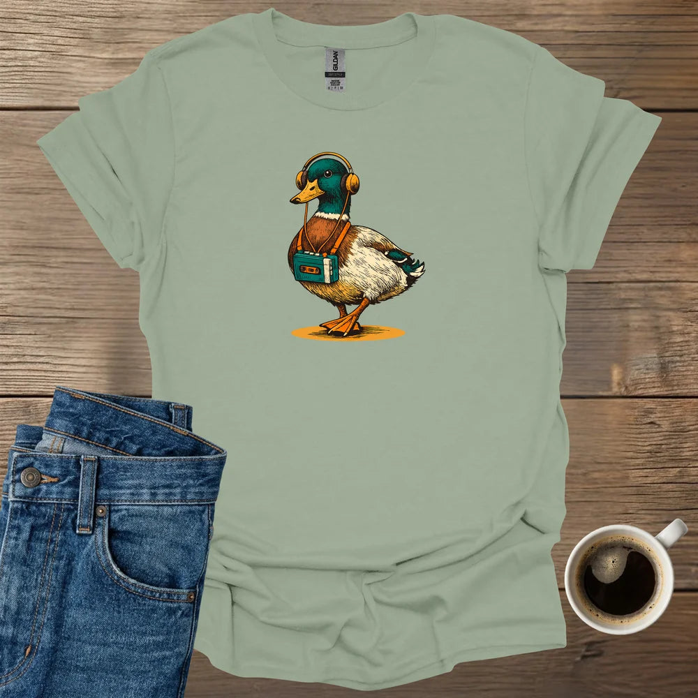 Duck with Walkman T-Shirt