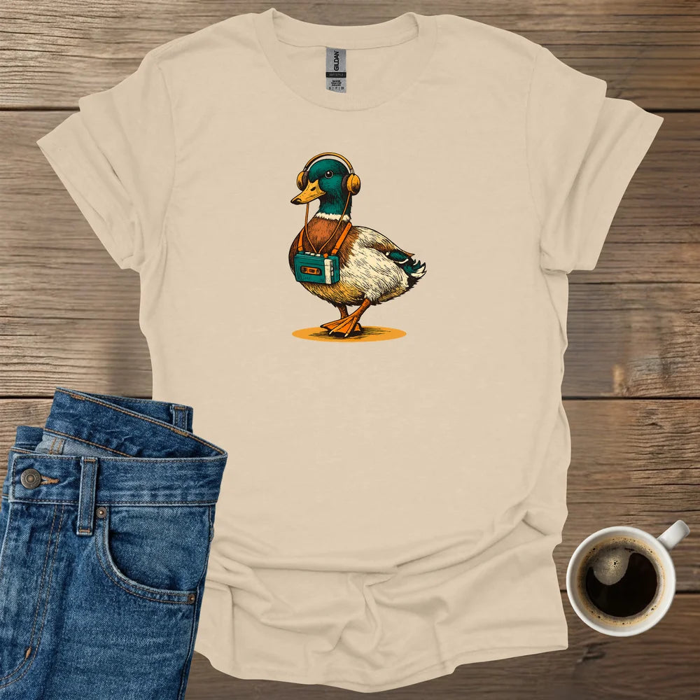 Duck with Walkman T-Shirt