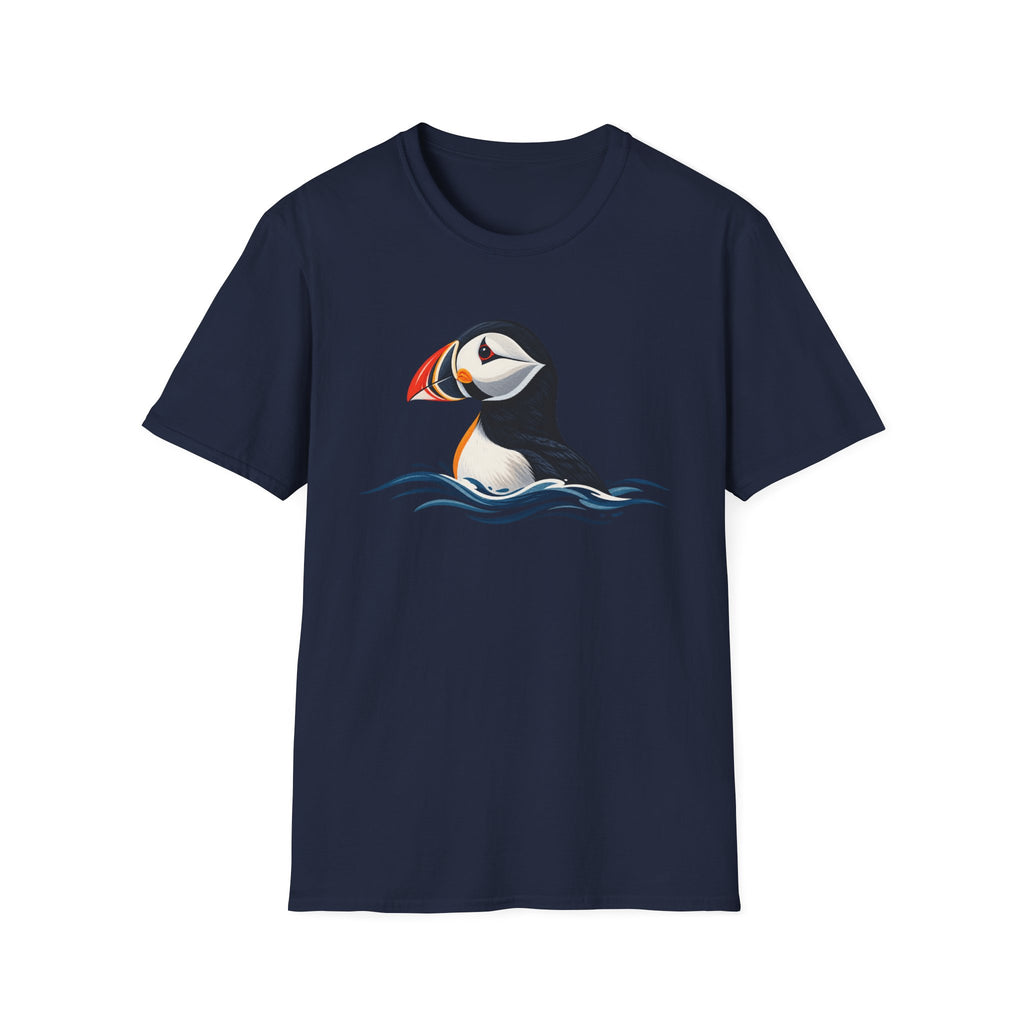 Puffin Rising Through Waves T-Shirt