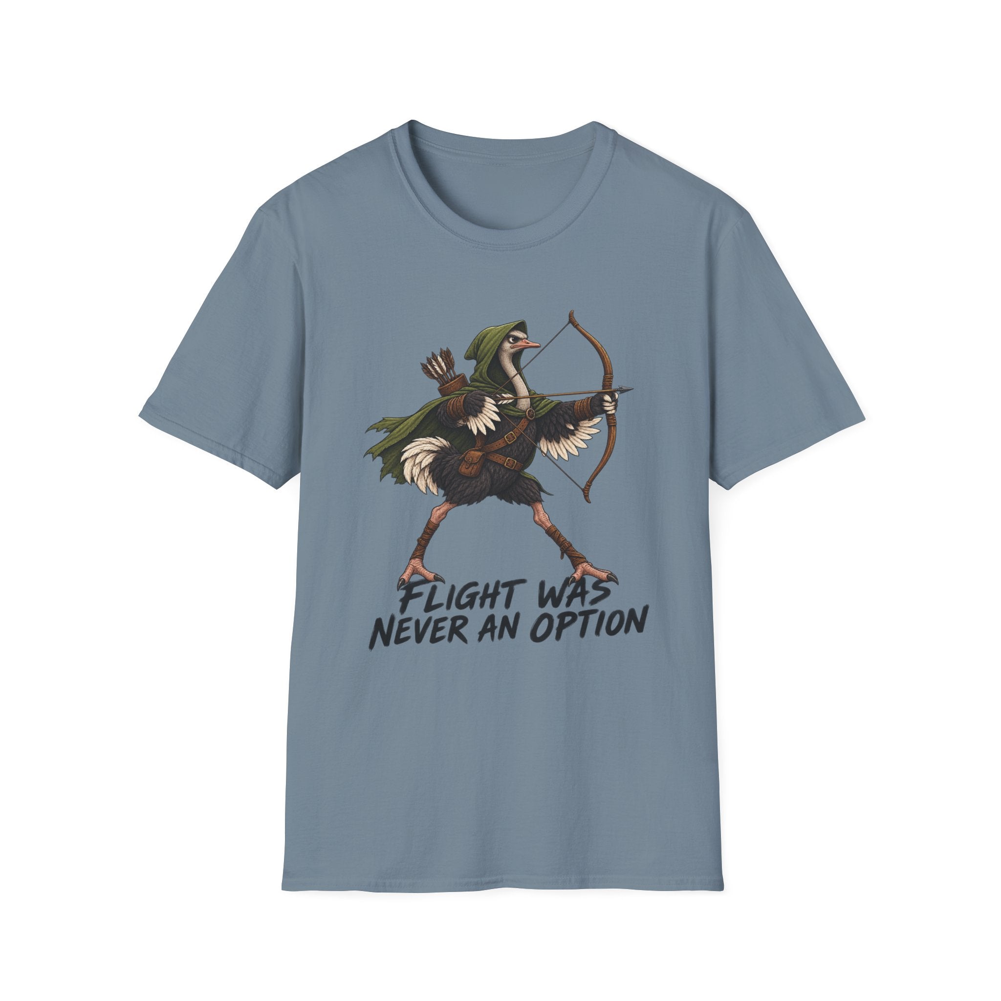 Ostrich Drawing a Longbow T-Shirt
