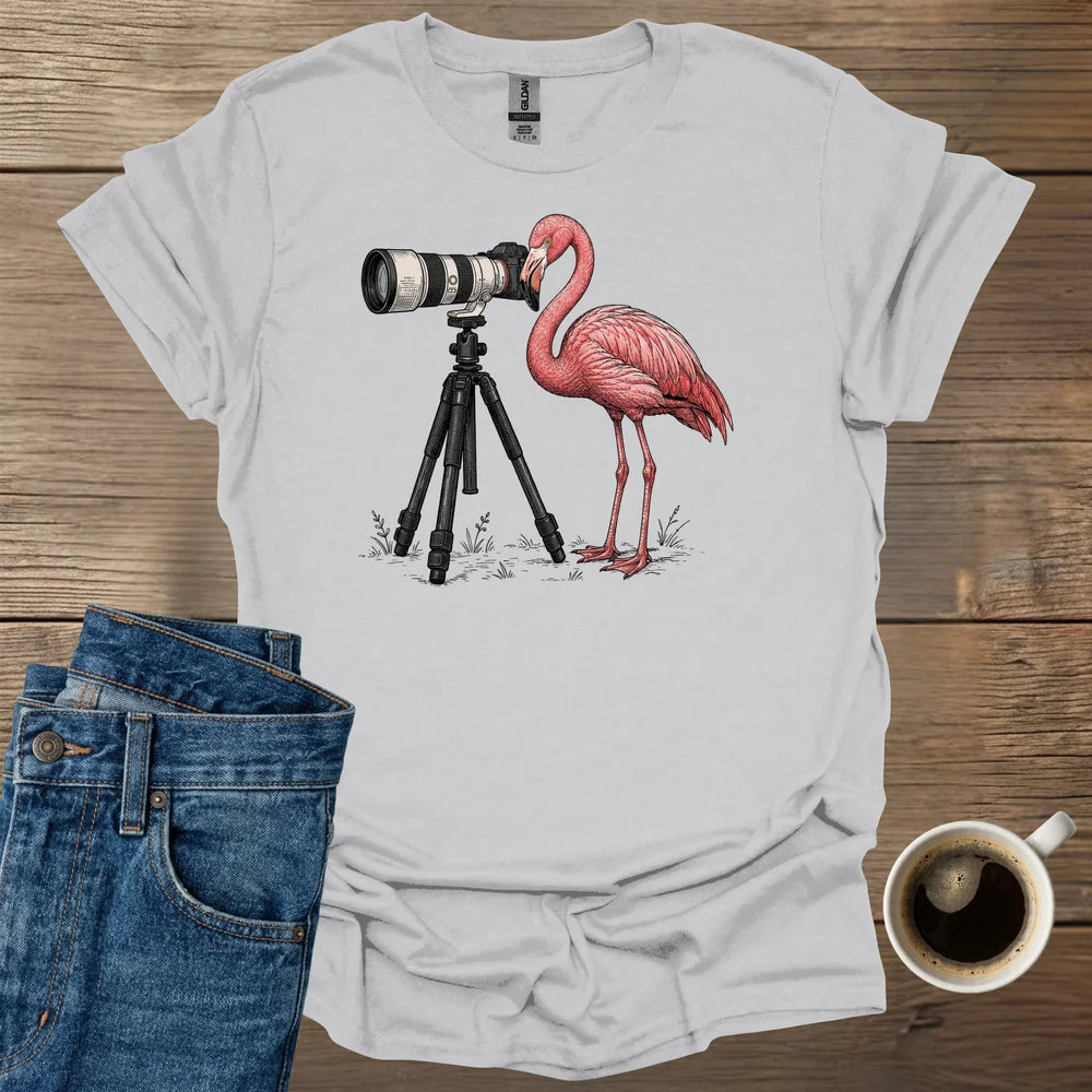 Flamingo Photographer T-Shirt