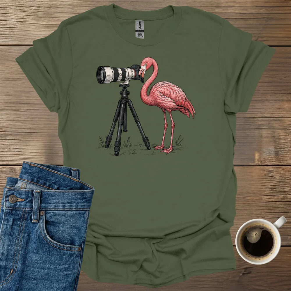 Flamingo Photographer T-Shirt