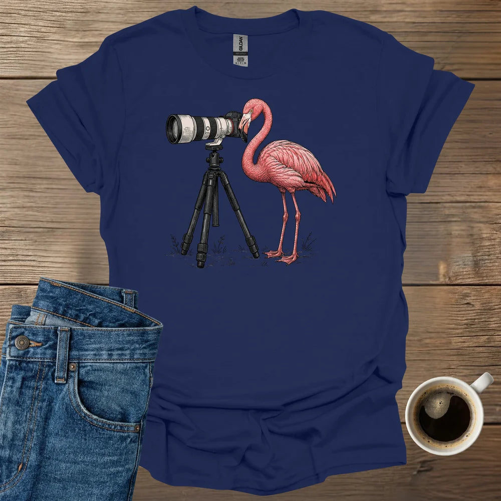 Flamingo Photographer T-Shirt