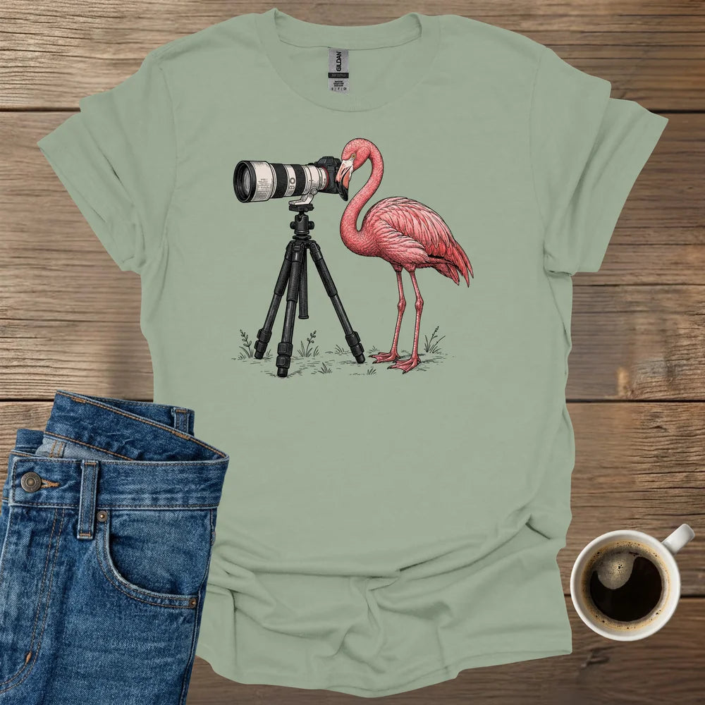Flamingo Photographer T-Shirt