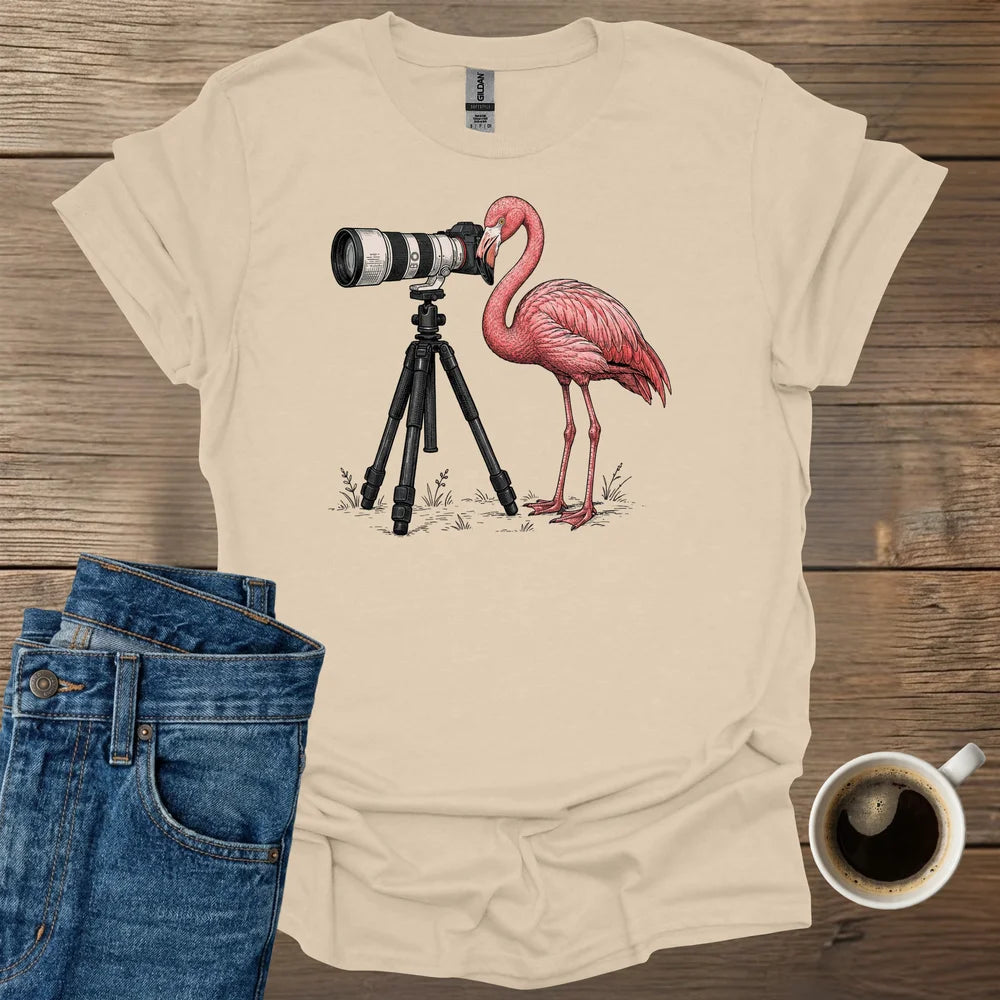 Flamingo Photographer T-Shirt