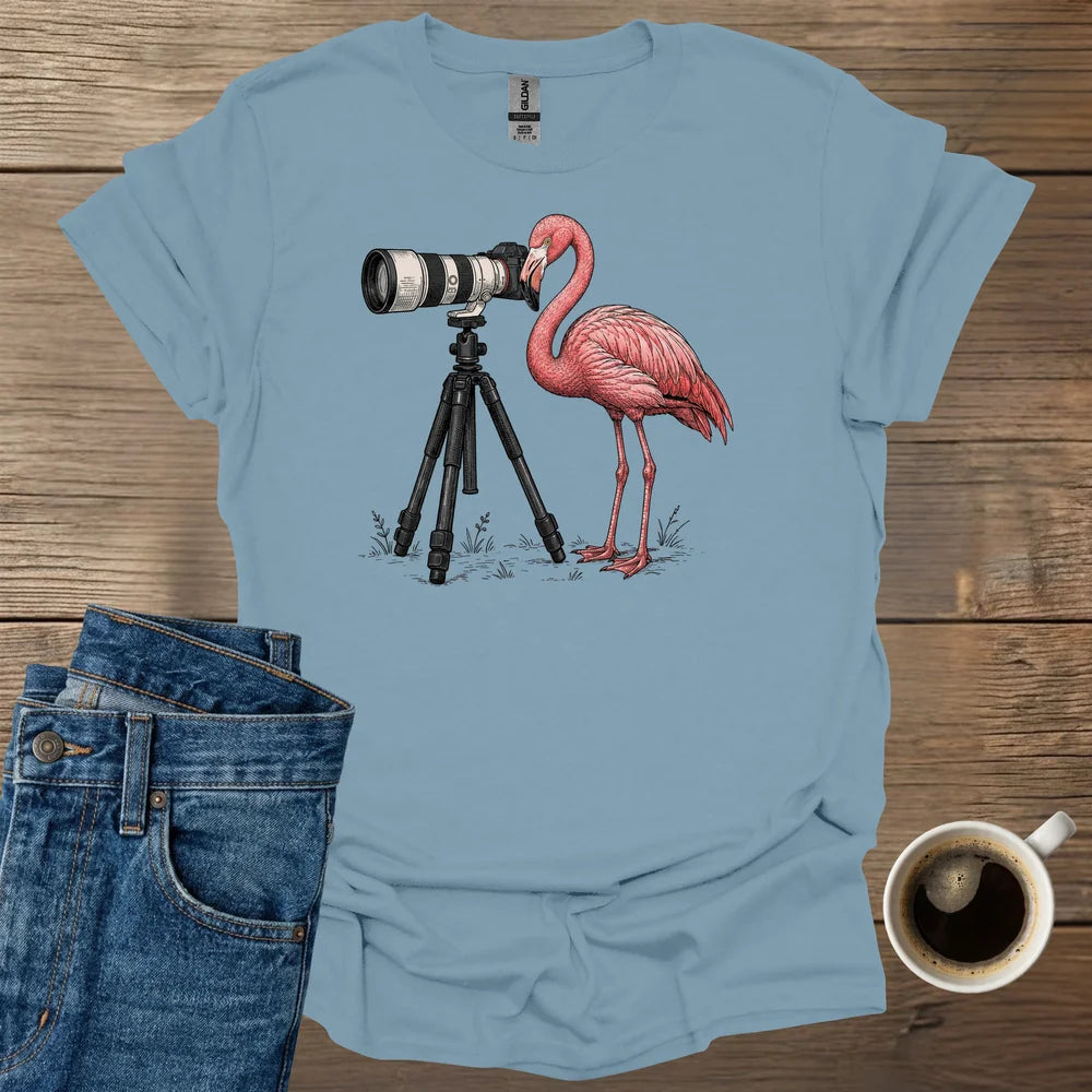 Flamingo Photographer T-Shirt