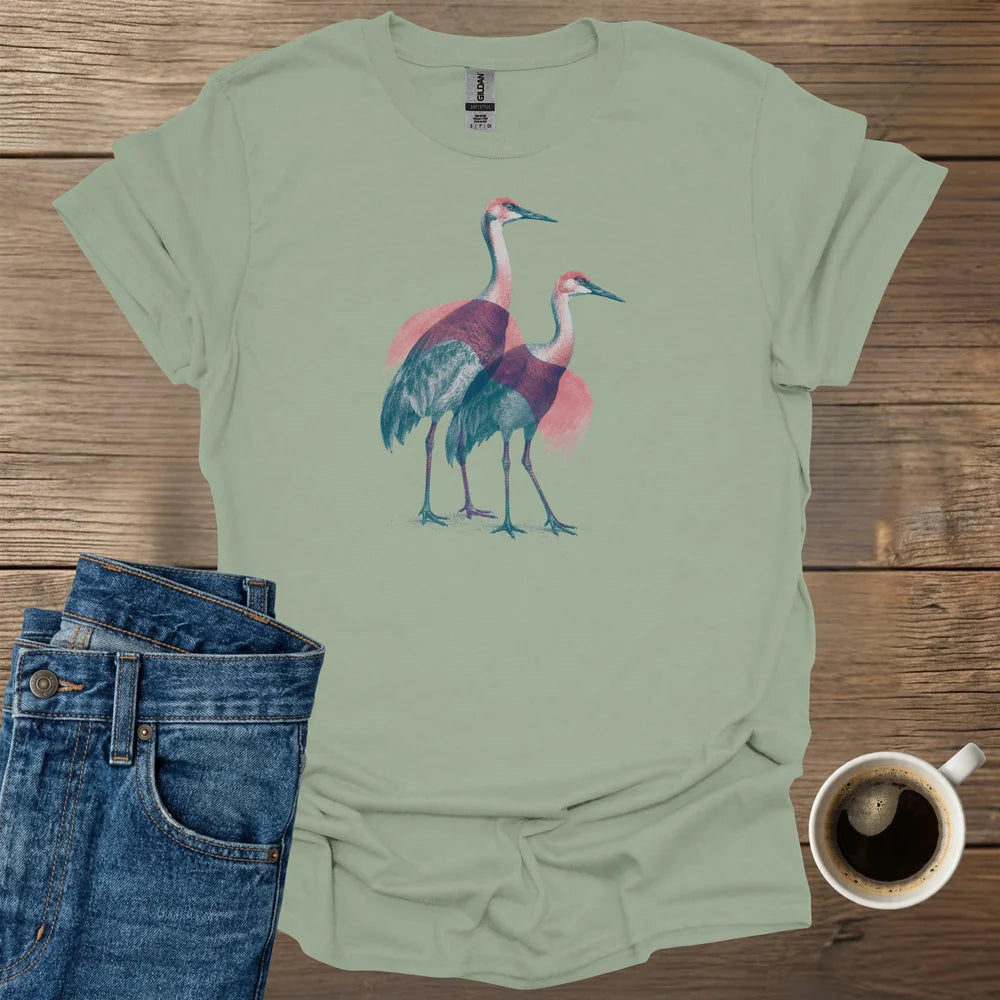 Elegant Sandhill Cranes T-Shirt