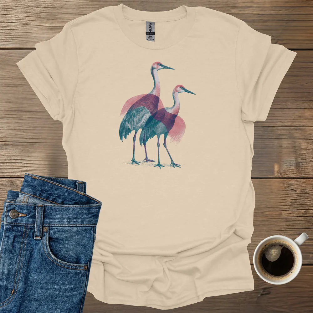 Elegant Sandhill Cranes T-Shirt