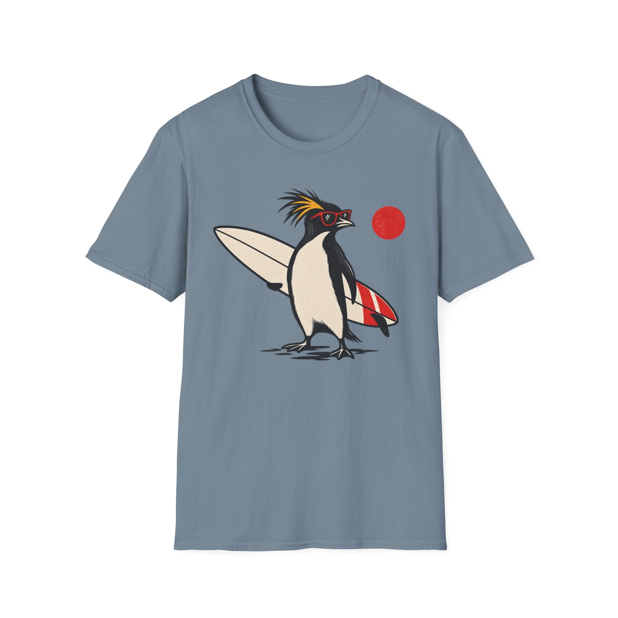 Cool Penguin Surfer T-Shirt