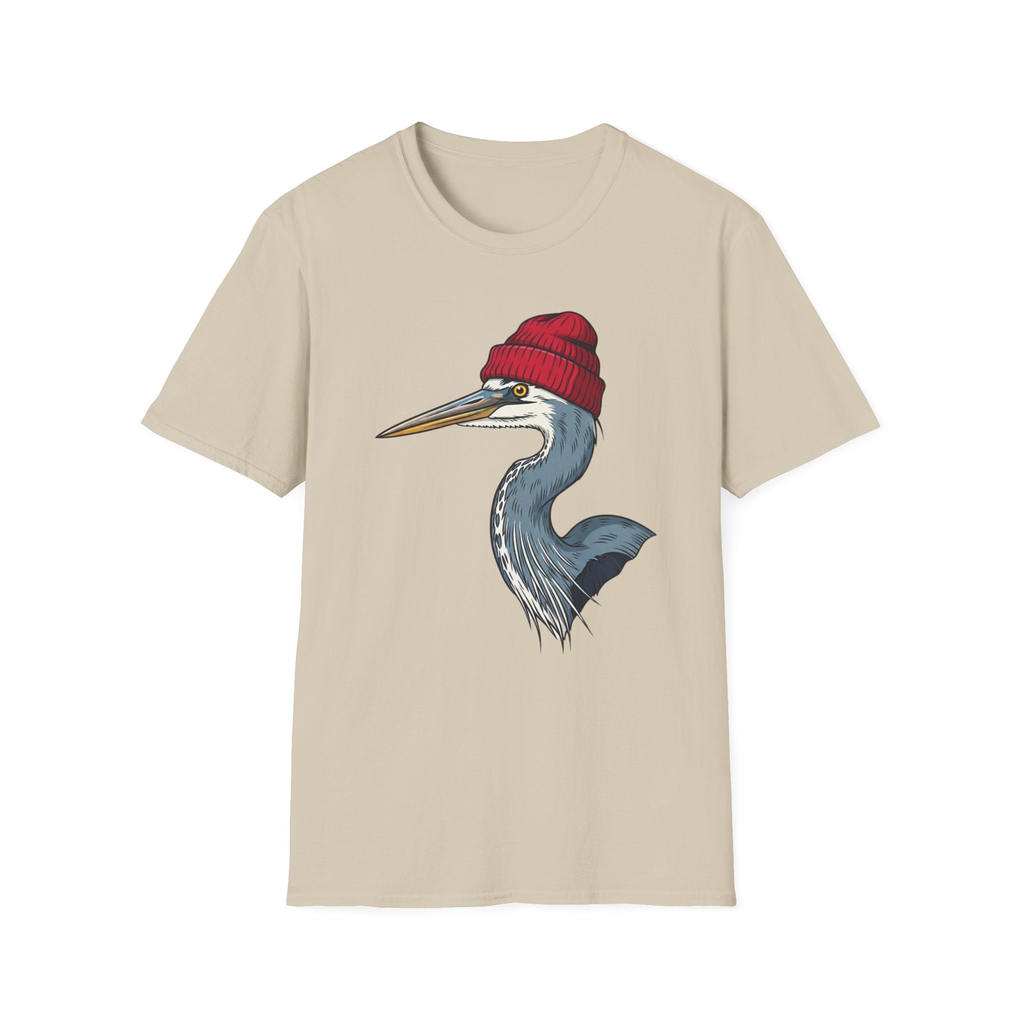 Blue Heron Red Wool Hat T-Shirt