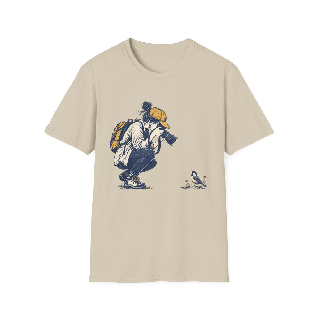 Bird Photographer and Songbird Encounter T-Shirt