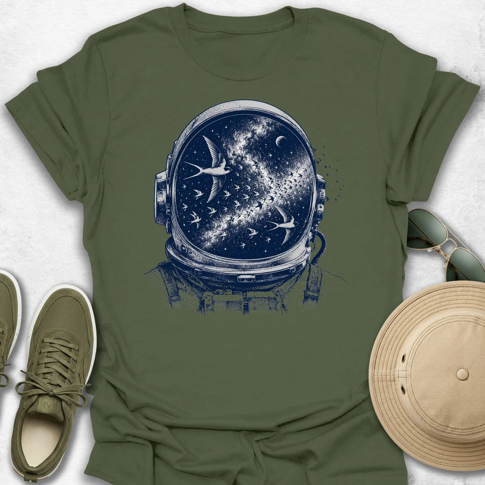 Bird Cosmic Reflection T-Shirt
