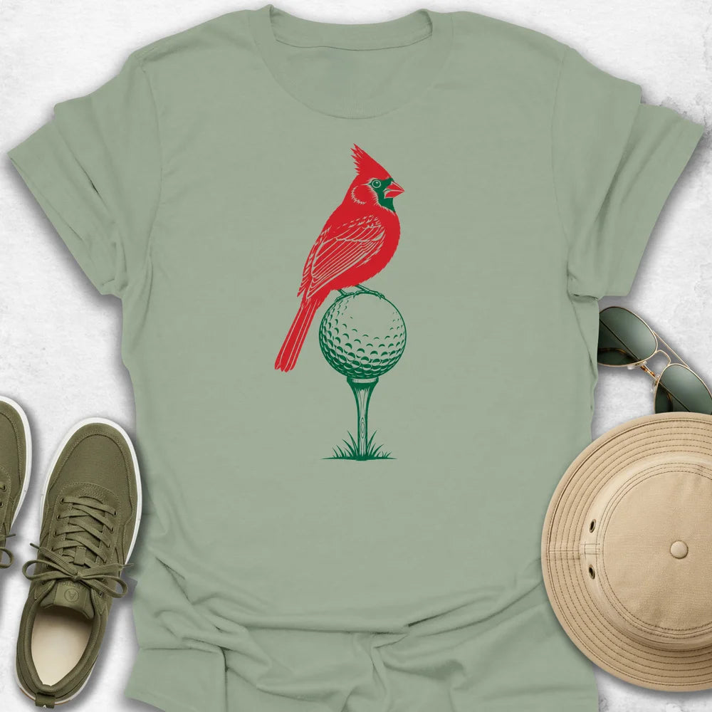 Cardinal Dimpled Golf Ball T-Shirt