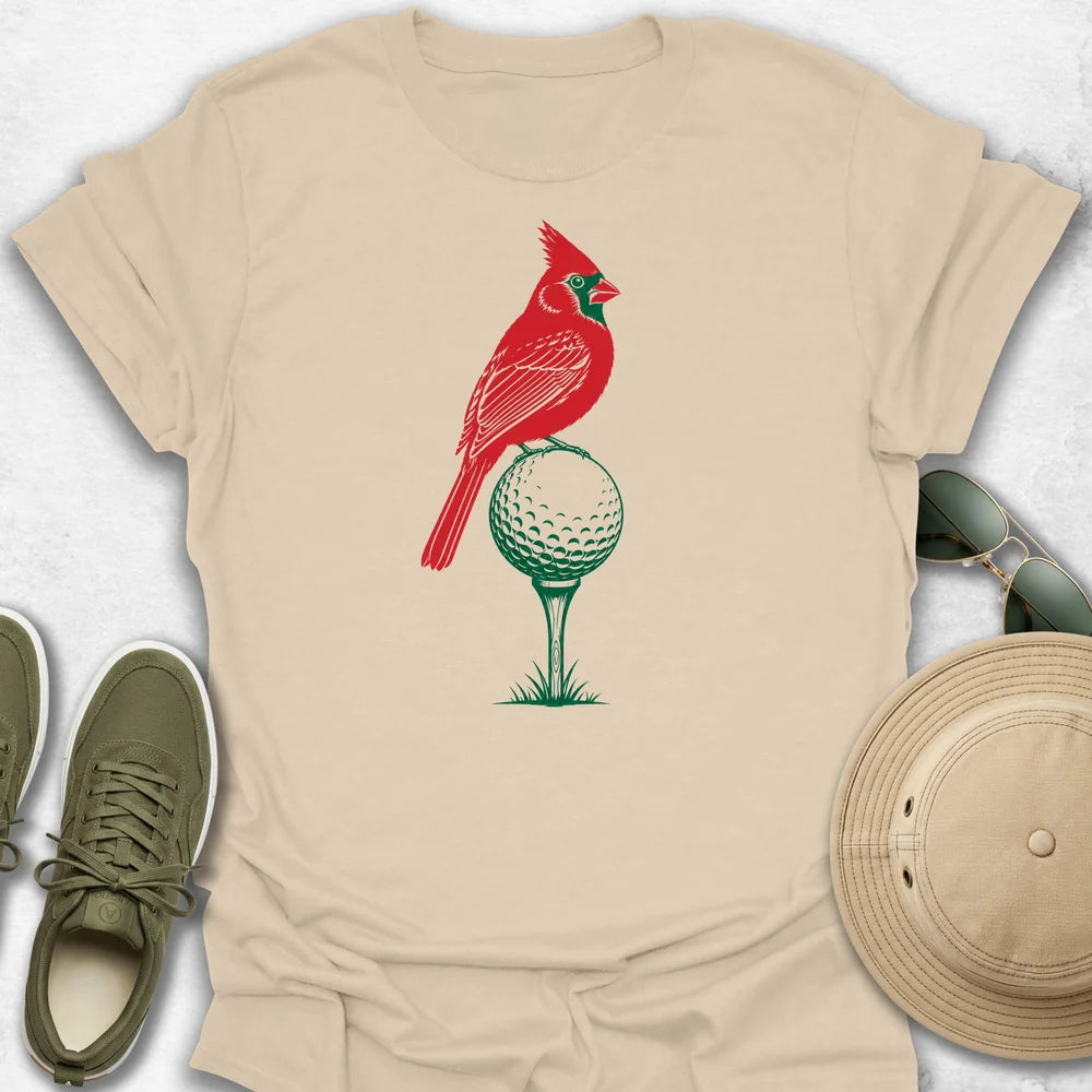 Cardinal Dimpled Golf Ball T-Shirt