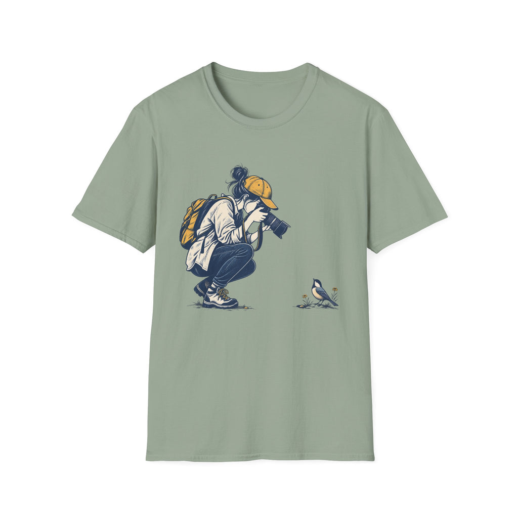 Bird Photographer and Songbird Encounter T-Shirt