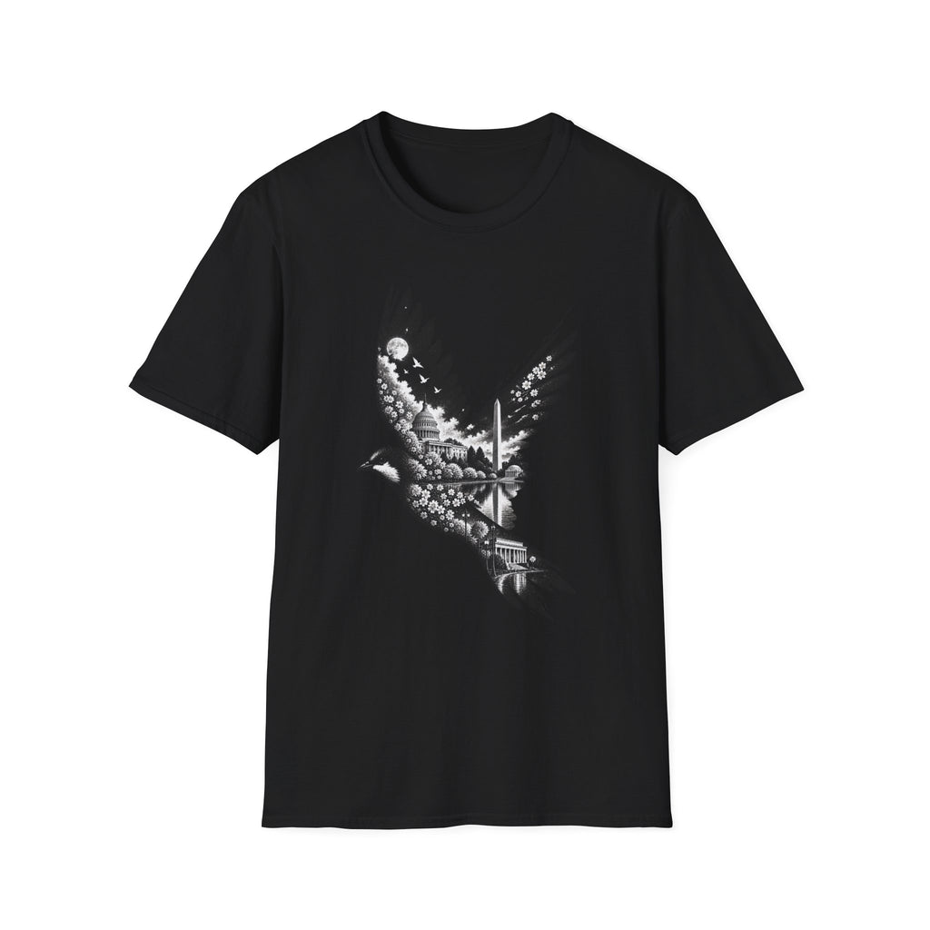 Washington Cityscape Bird in Flight T-Shirt